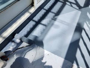 甲斐市　バルコニー　トップコート塗り替え